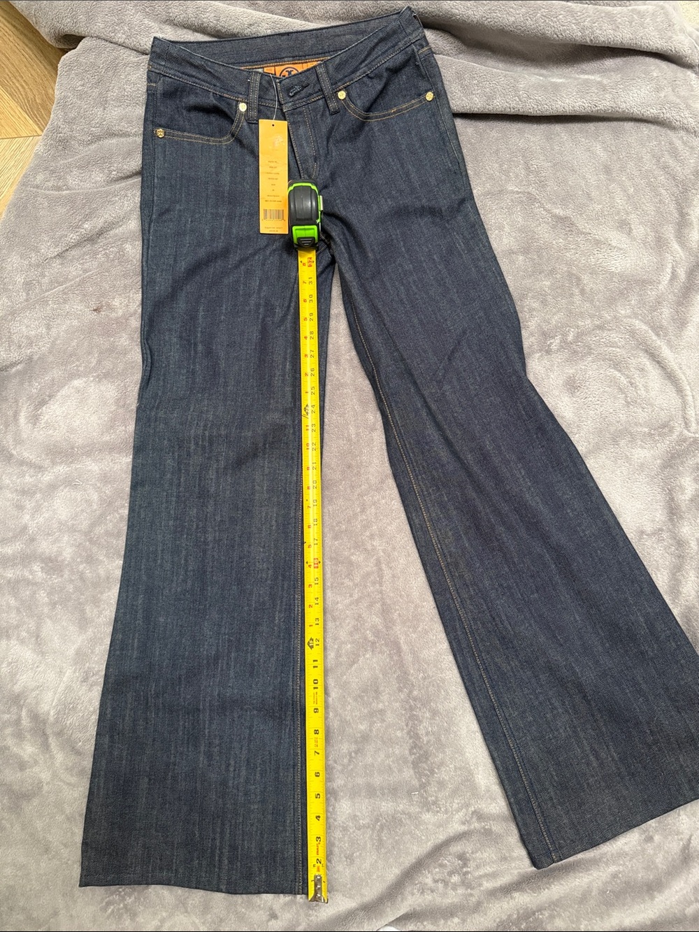Tory Burch Dark Indigo Flare Jeans